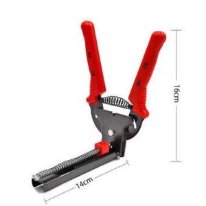 Animals Cage Clamp Installation & 600 M Nails Quality Cage Plier For Chicken Rabbit Mink Fox Bird Dog Cage Accessories kit Tool – Red, B