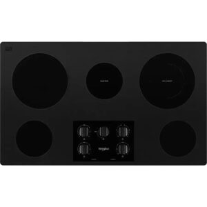 Whirlpool 36-Inch Electric Ceramic Glass Cooktops WCE55US6HB