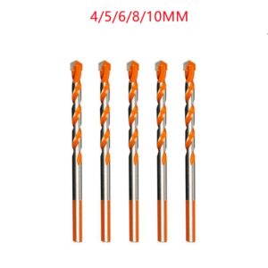 6mm-12mm Electric Tools Diamond Drill Bit Hammer Concrete Ceramic Tile Metal Drill Bits Round Shank DIY Wall Hole Saw Drilling – 5piece set